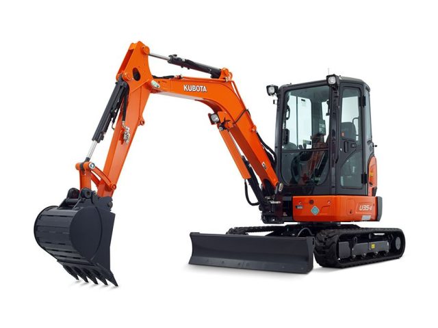 Excavatrice sur chenilles 3,5 tonnes (godet d'excavation 16'' et 24'', godet à fosset 42'')